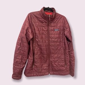 Maroon Patagonia Puffer Jacket